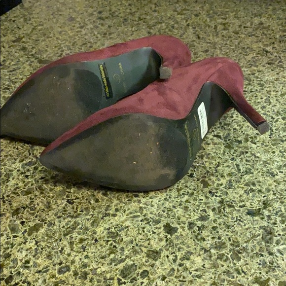 Purple suede heels - Picture 5 of 6